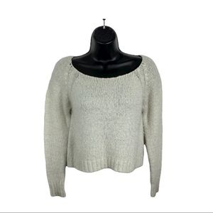 Decree sweater cropped fuzzy sweater
